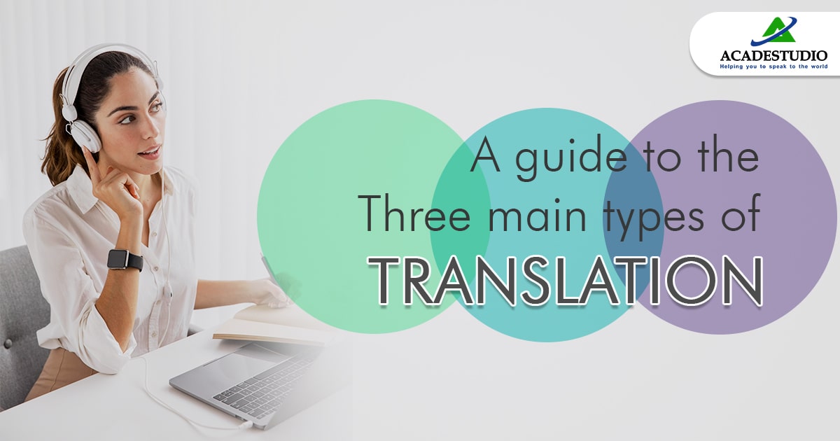 A Guide to The Three Main Types of Translation